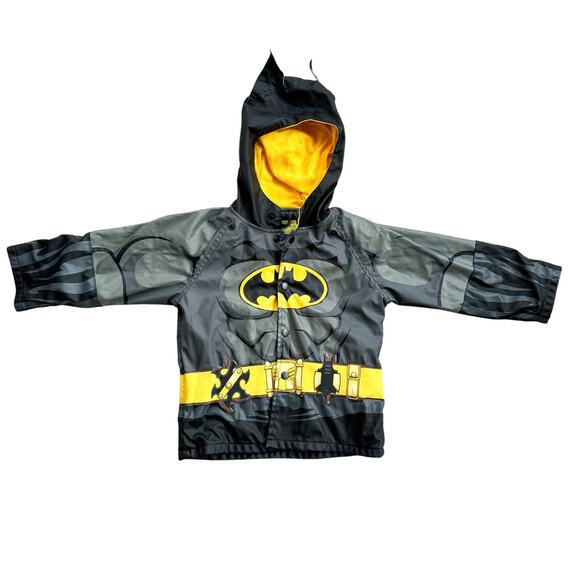 Western Chief Kids Batman Rain Jacket Size 4 - Picture 1 of 9
